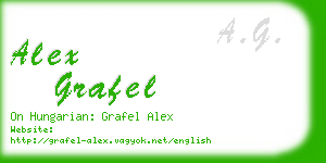 alex grafel business card